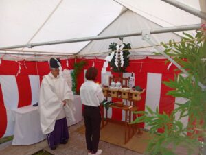 地鎮祭を執り行いました